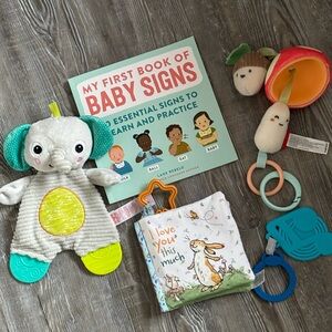 Baby toys and book bundle
